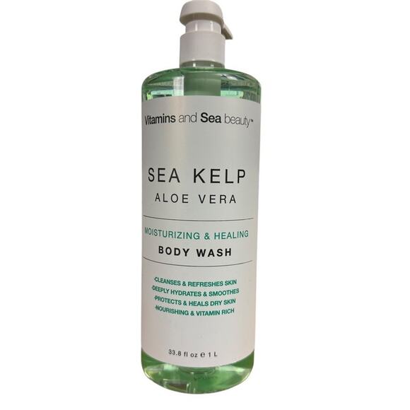 Vitamins Other - Vitamins and Sea Beauty Sea Kelp Aloe Vera Body Wash 33.8 fl oz Healing NEW